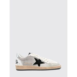 Golden Goose Men Ball Star Sneakers In Used Leather And Mesh Golden Goose